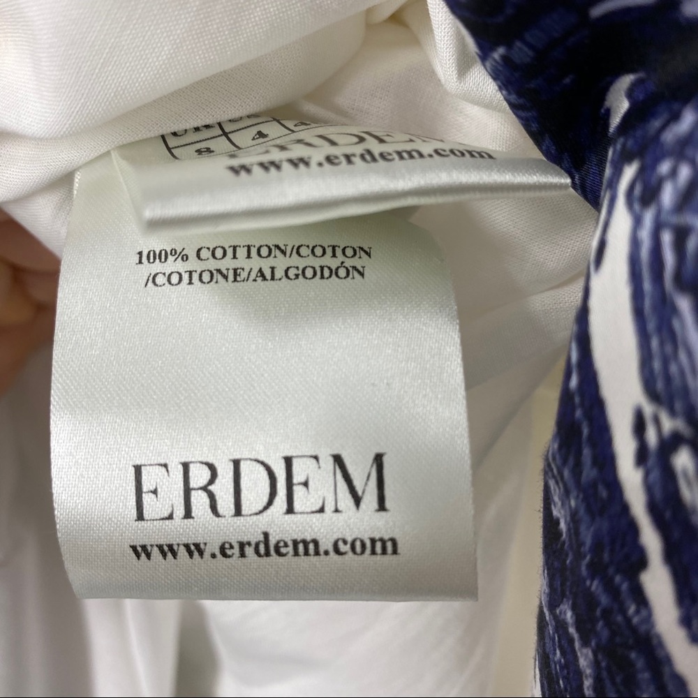 ERDEM Elena Floral Graphic Print Midi Skirt - Picture 12 of 13